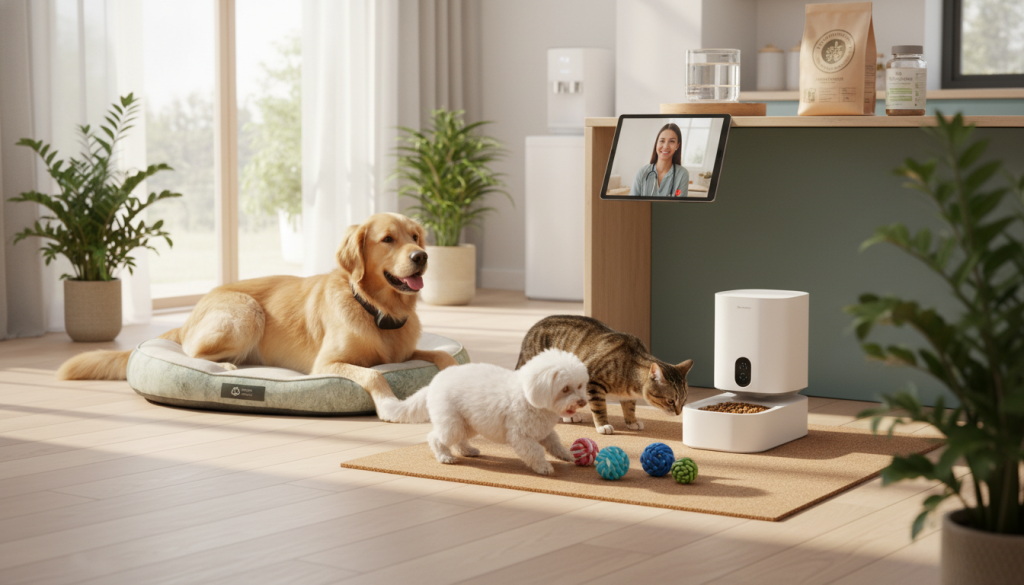 The Connected Companion: Integrating Smart Care and Sustainable Choices for a Thriving Pet Wellness Ecosystem